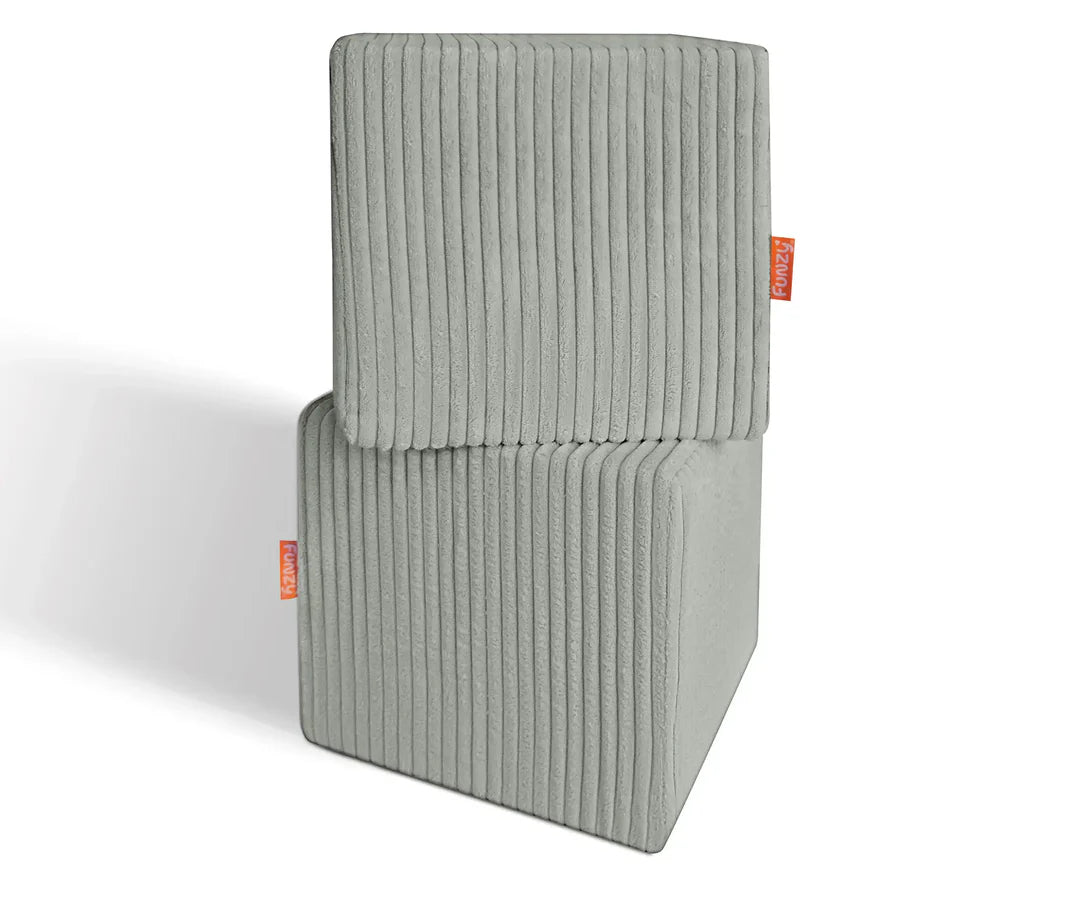 Funzy Cubes 4er Set - Cord Salbei Grün