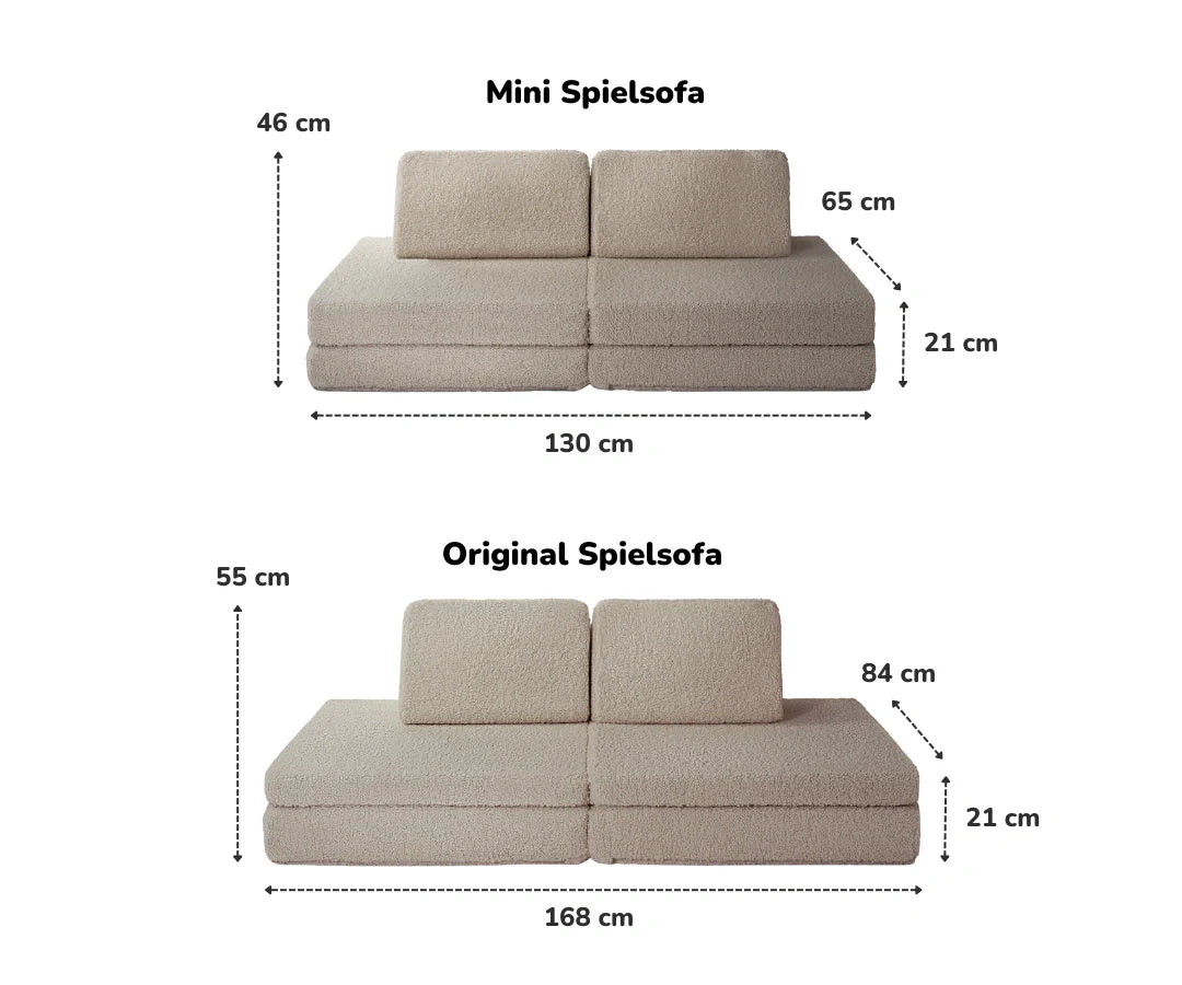 MINI SPIELSOFA - Teddy Haselnuss
