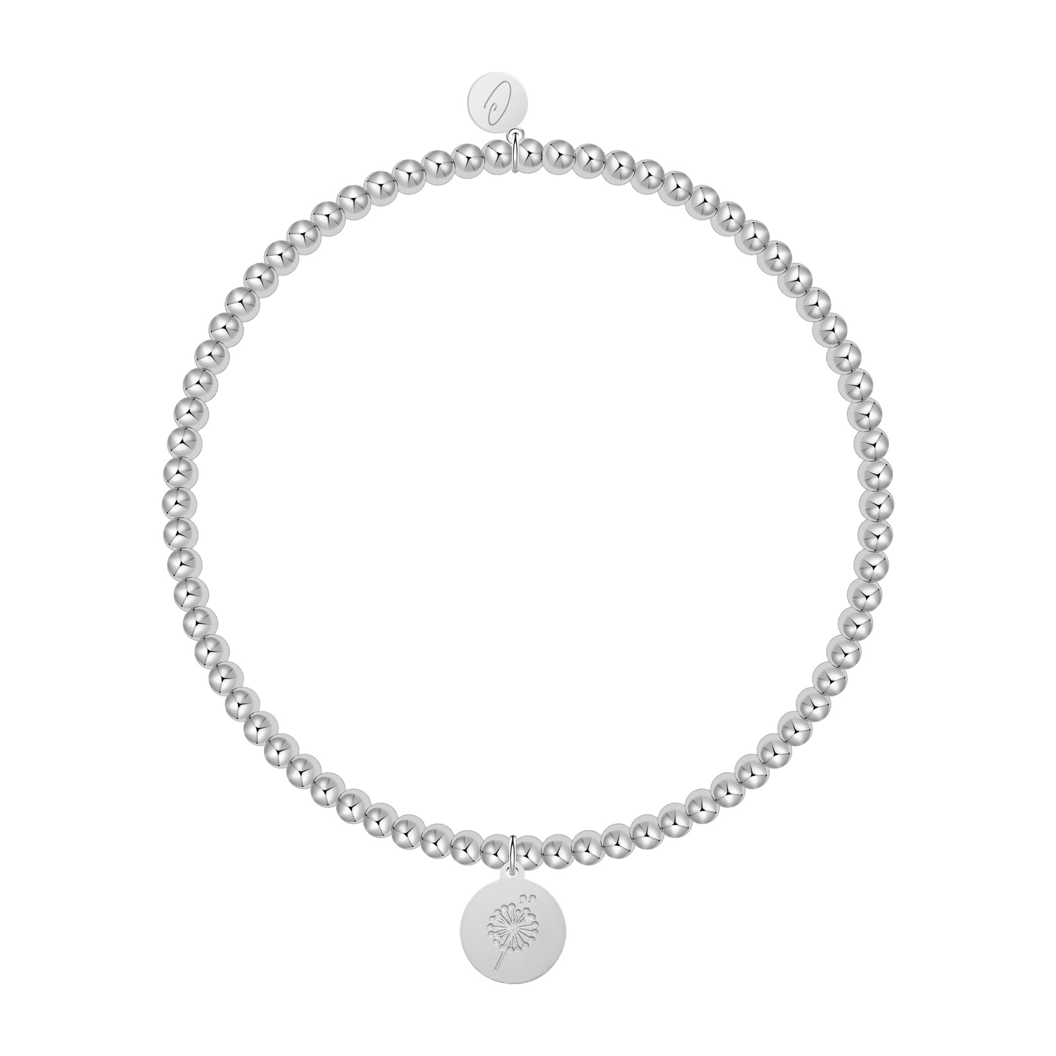 Kugelarmband - Love your life - Pusteblume