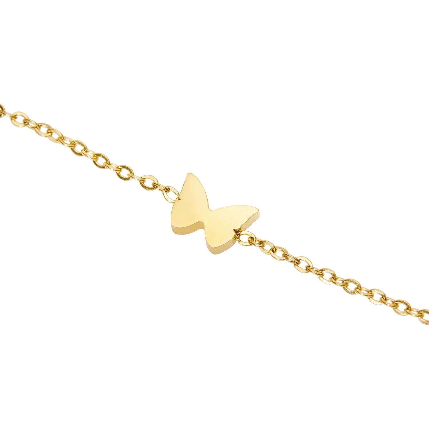 Armband - "Love it." - Schmetterling