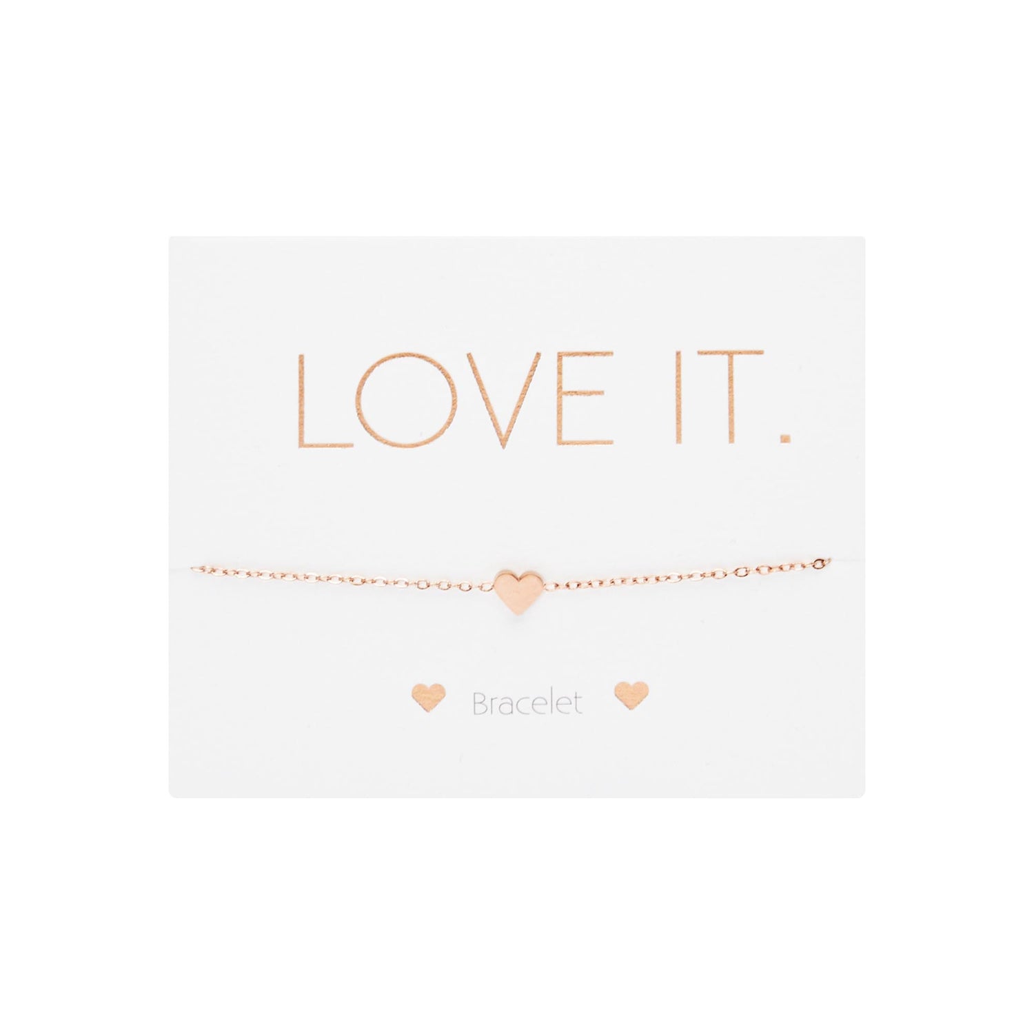 Armband - "Love it." - Herz