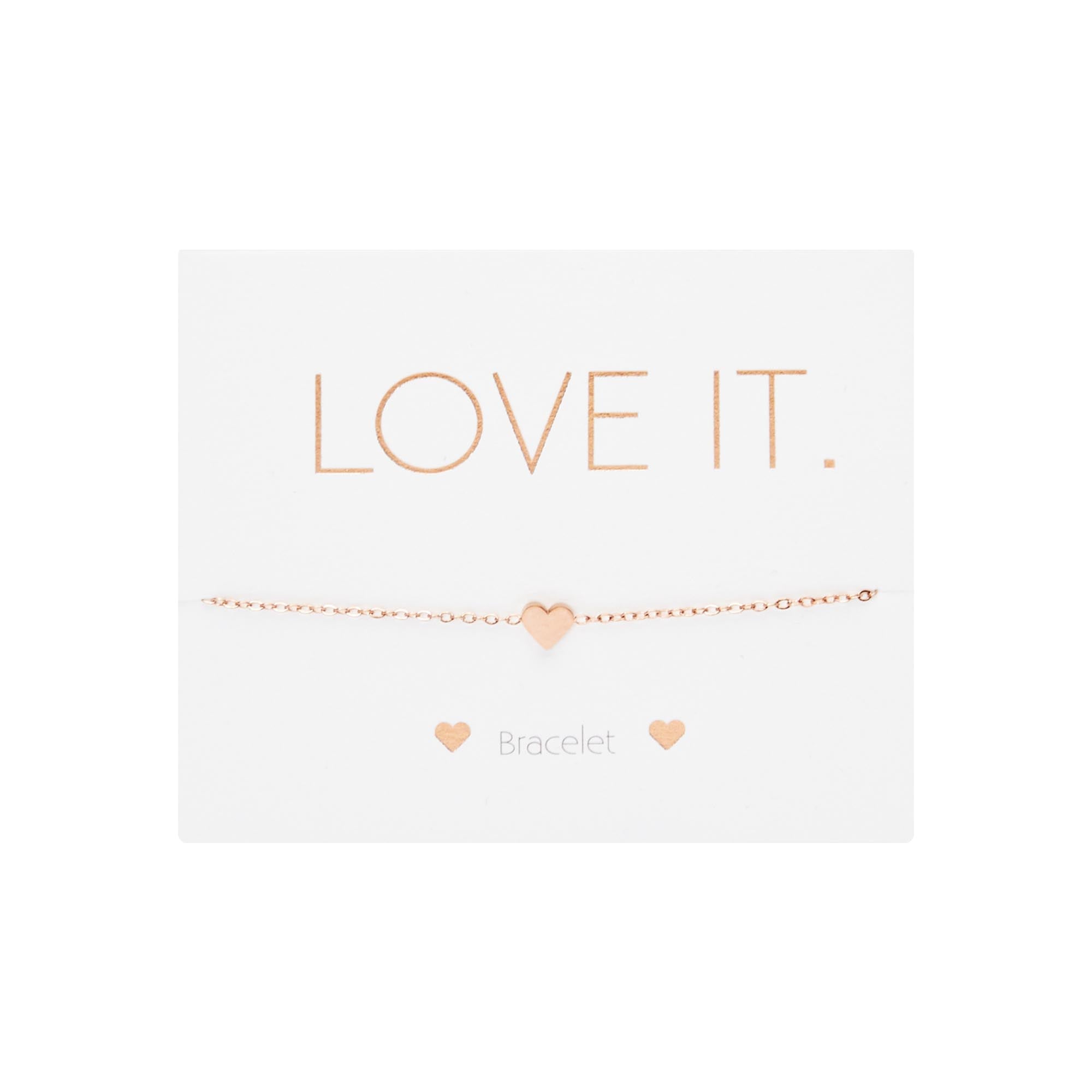 Armband - "Love it." - Herz