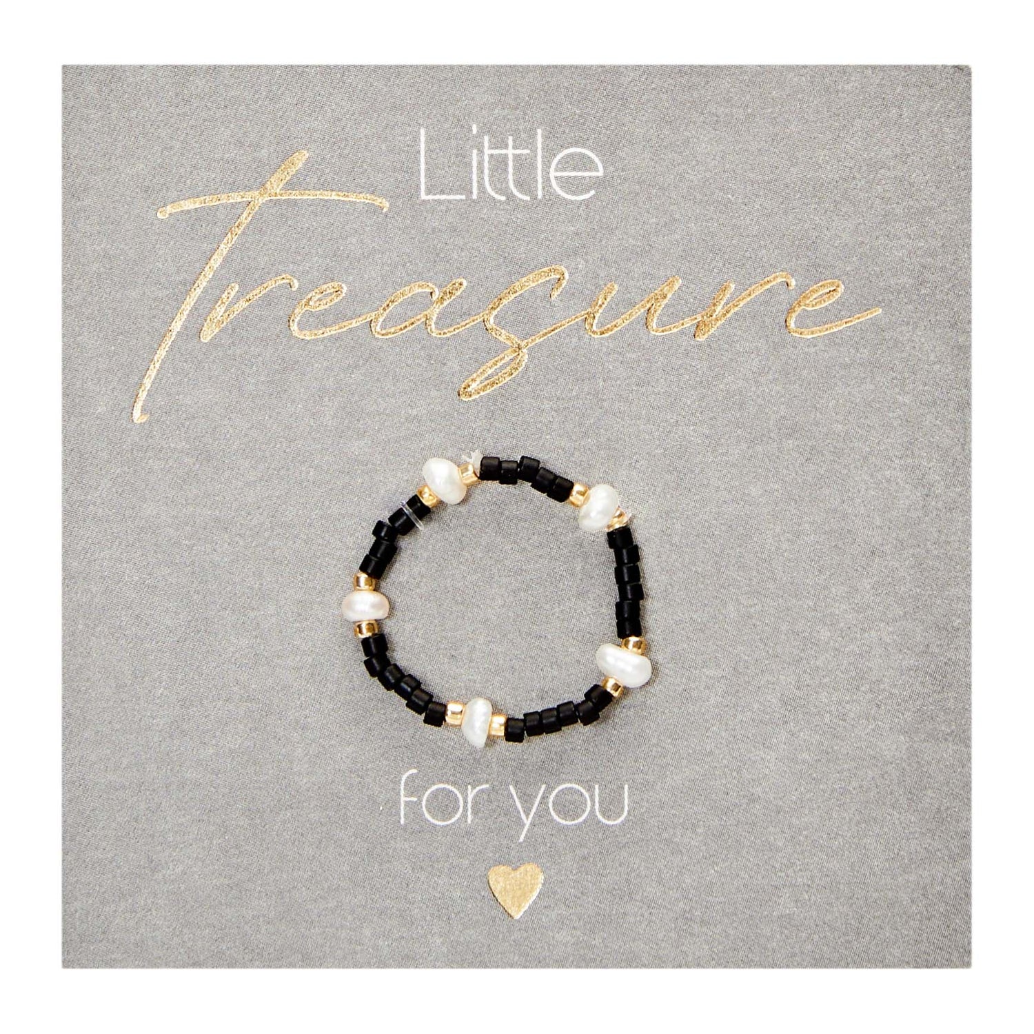 Ring - Little Treasure - schwarz