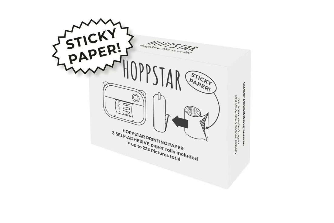 Papierrollen - selbstklebend - 3er Nachfüllpack - für Hoppstar Artist