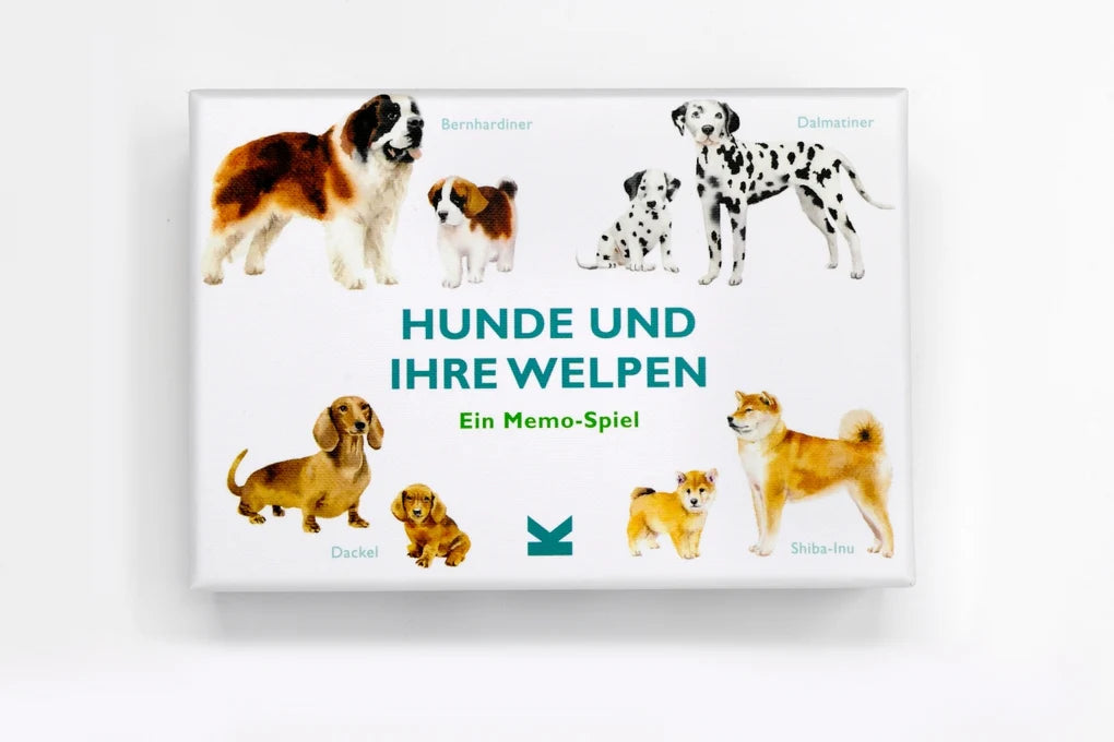 Hunde und ihre Welpen - Memo-Spiel