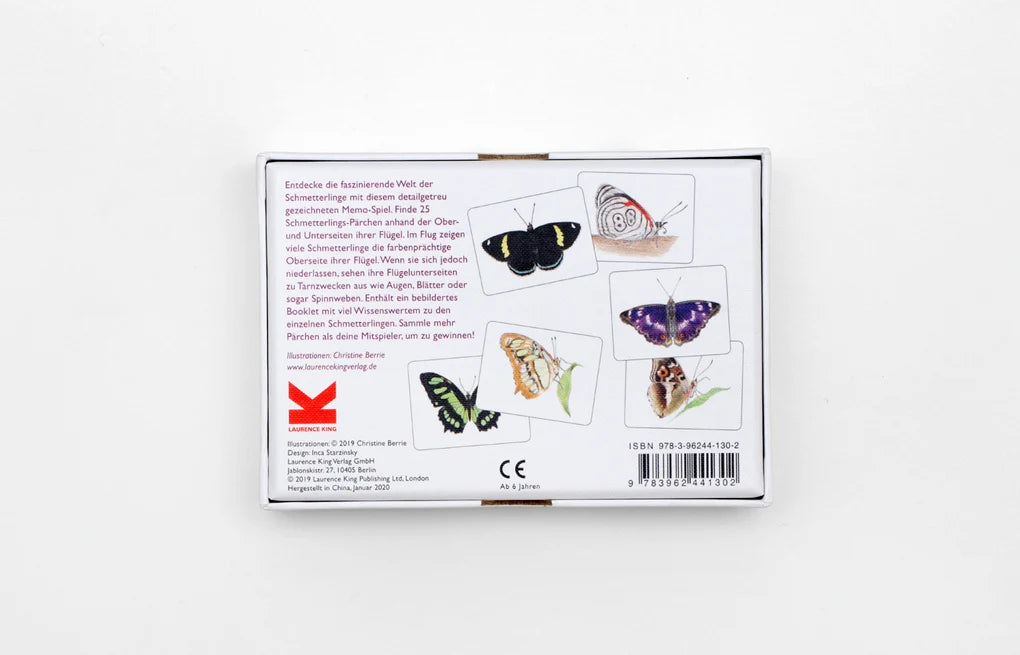 Schmetterlinge und ihre Flügel - Memo-Spiel