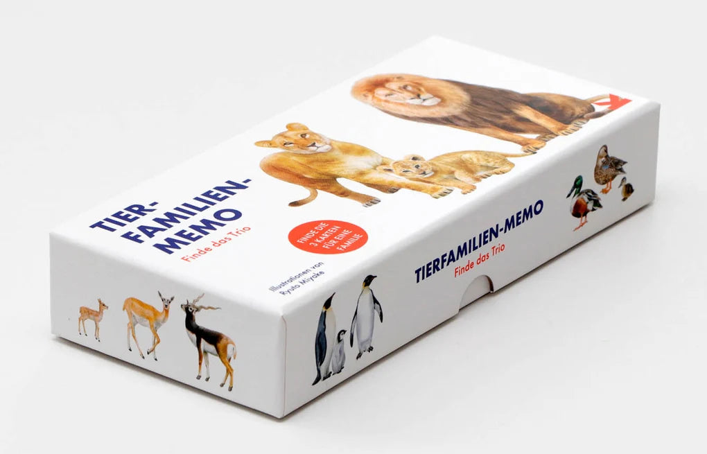 Tierfamilien-Memo Finde das Trio
