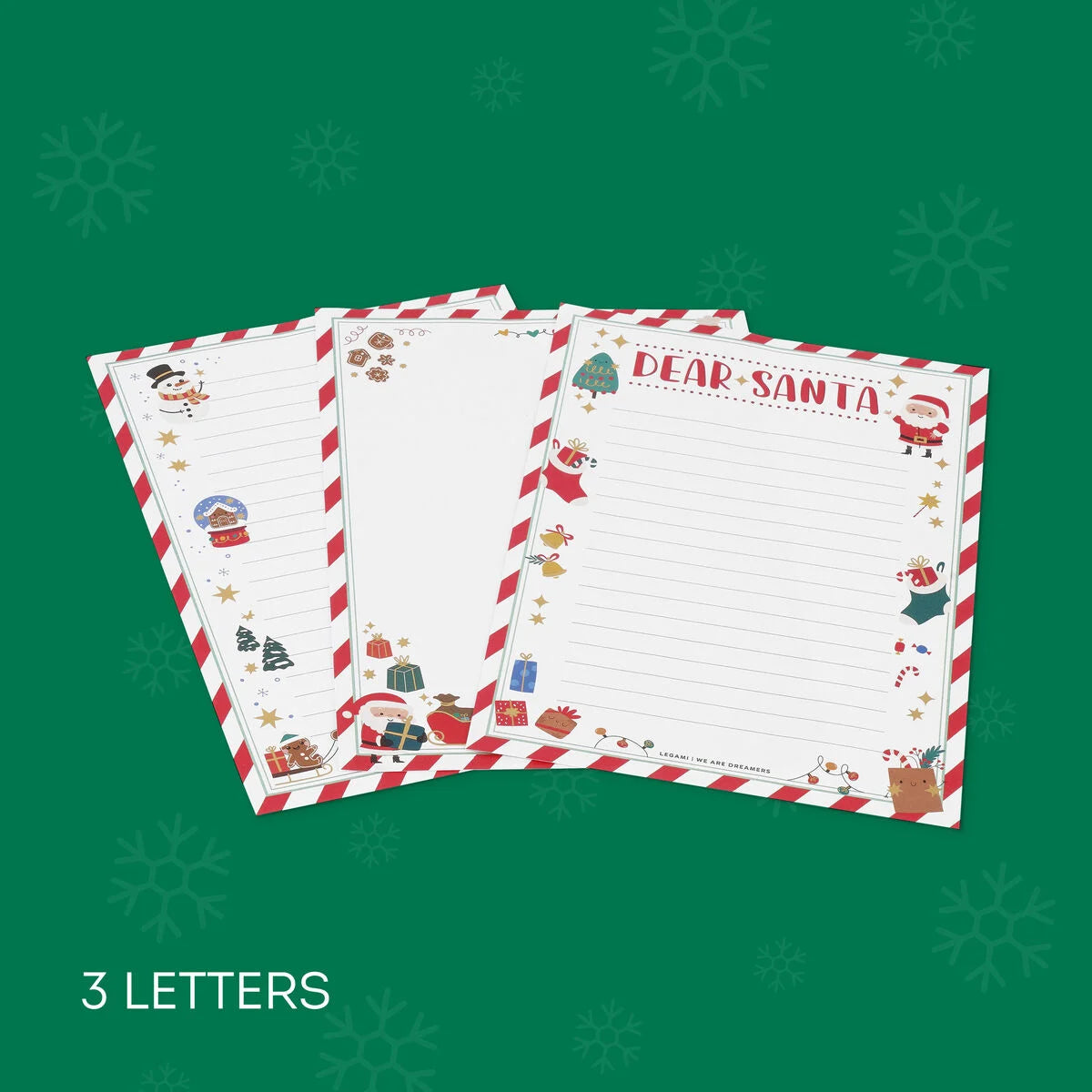 Set für Brief an den Weihnachtsmann