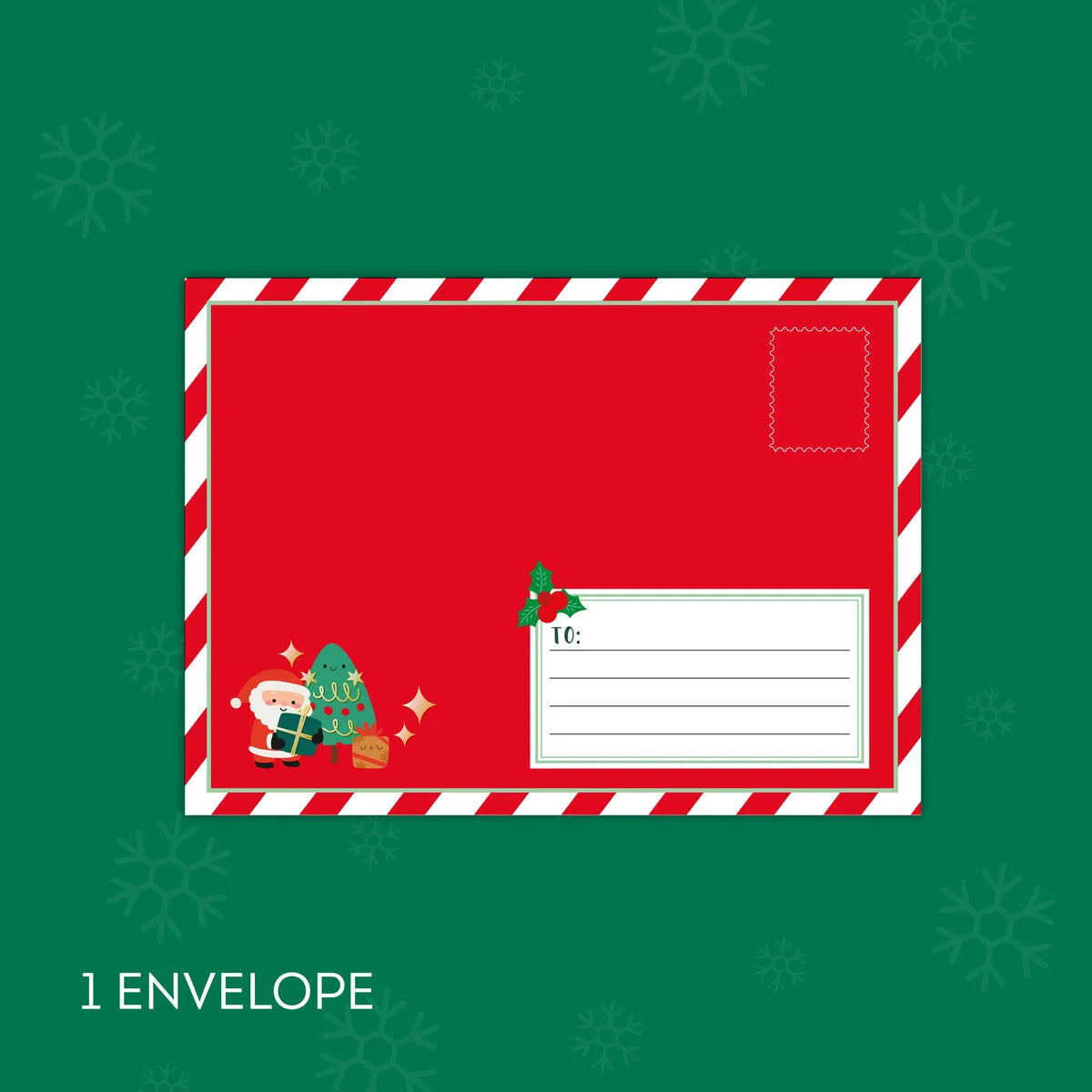 Set für Brief an den Weihnachtsmann