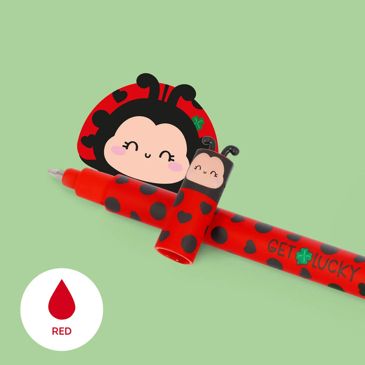 Löschbarer Gelstift - Erasable Gel Ladybug