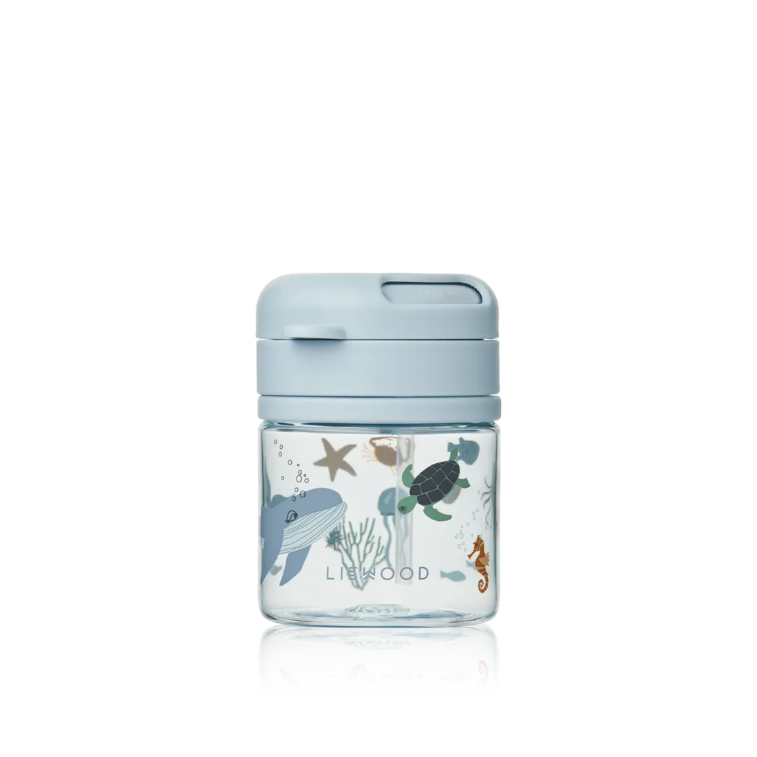 Trinkbecher mit Strohhalm - Pavia Tritan sea creature