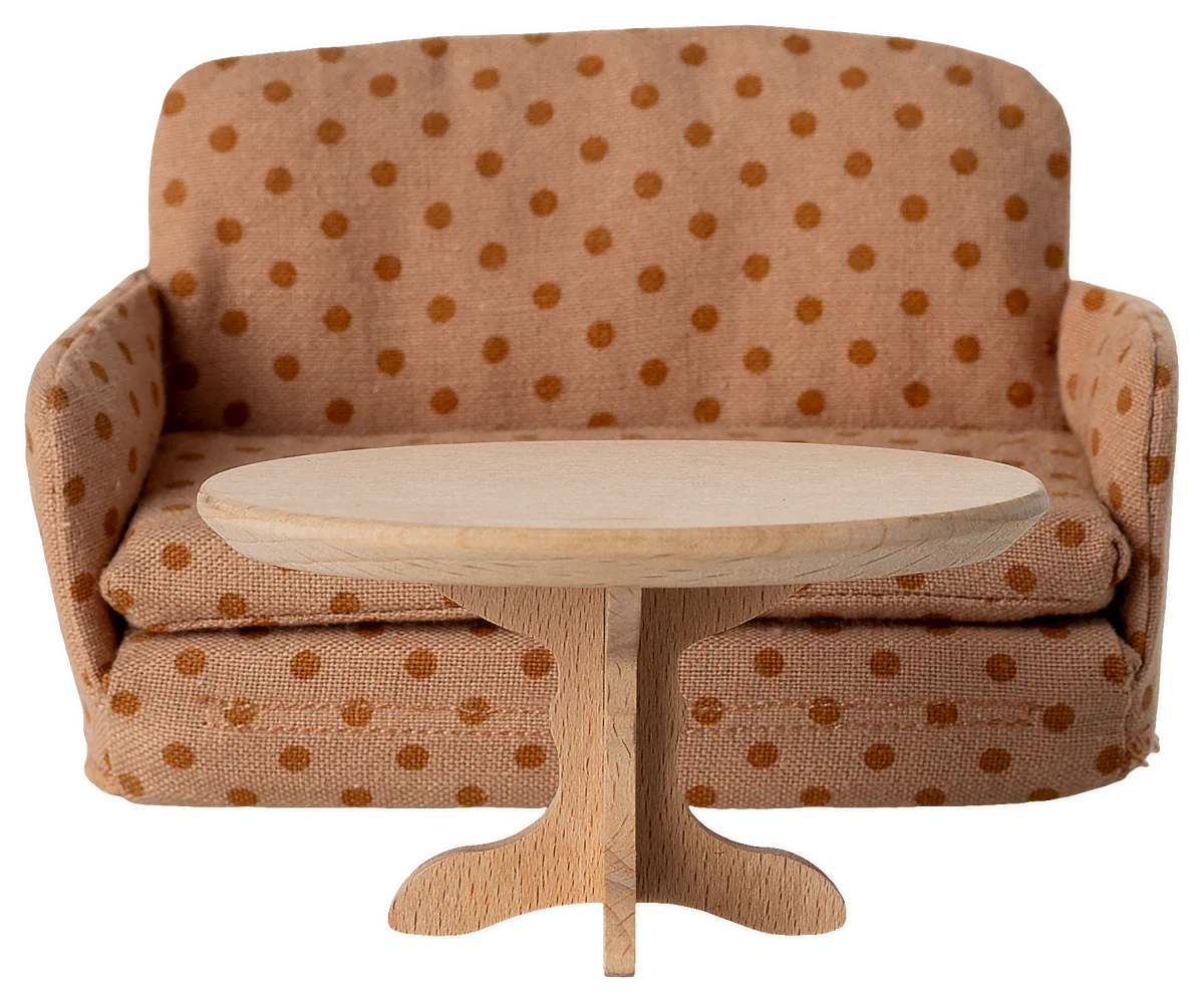 Ovaler Couchtisch, Maus - Natur