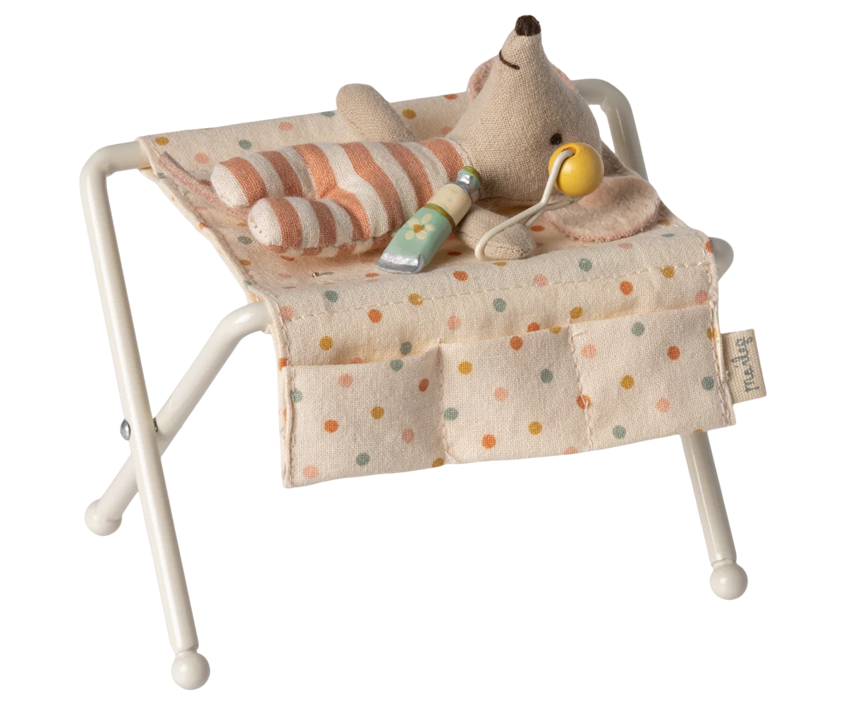 Wickeltisch, Babymaus - Weiß