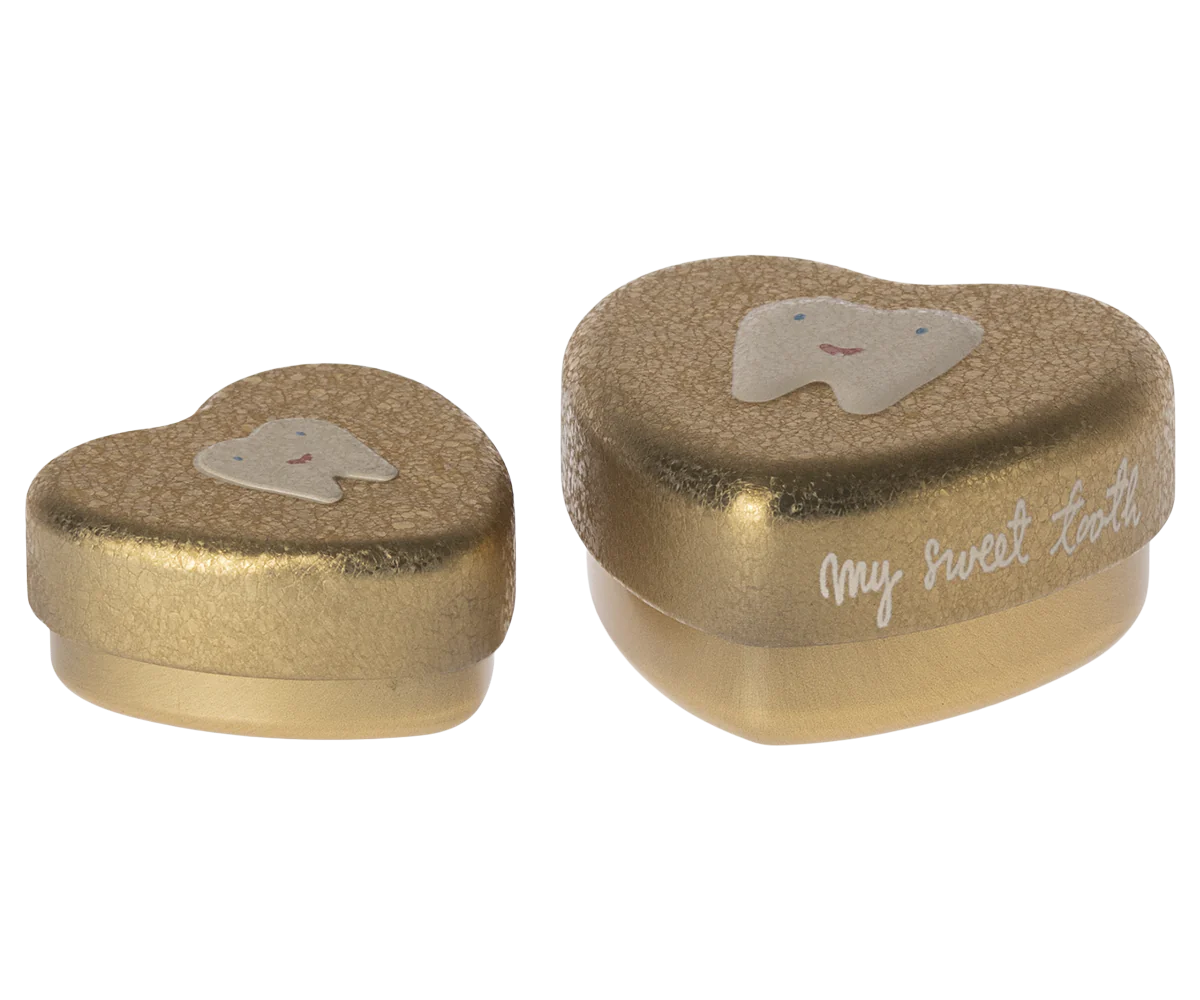 Zahndose, 2-teiliges Set - Gold