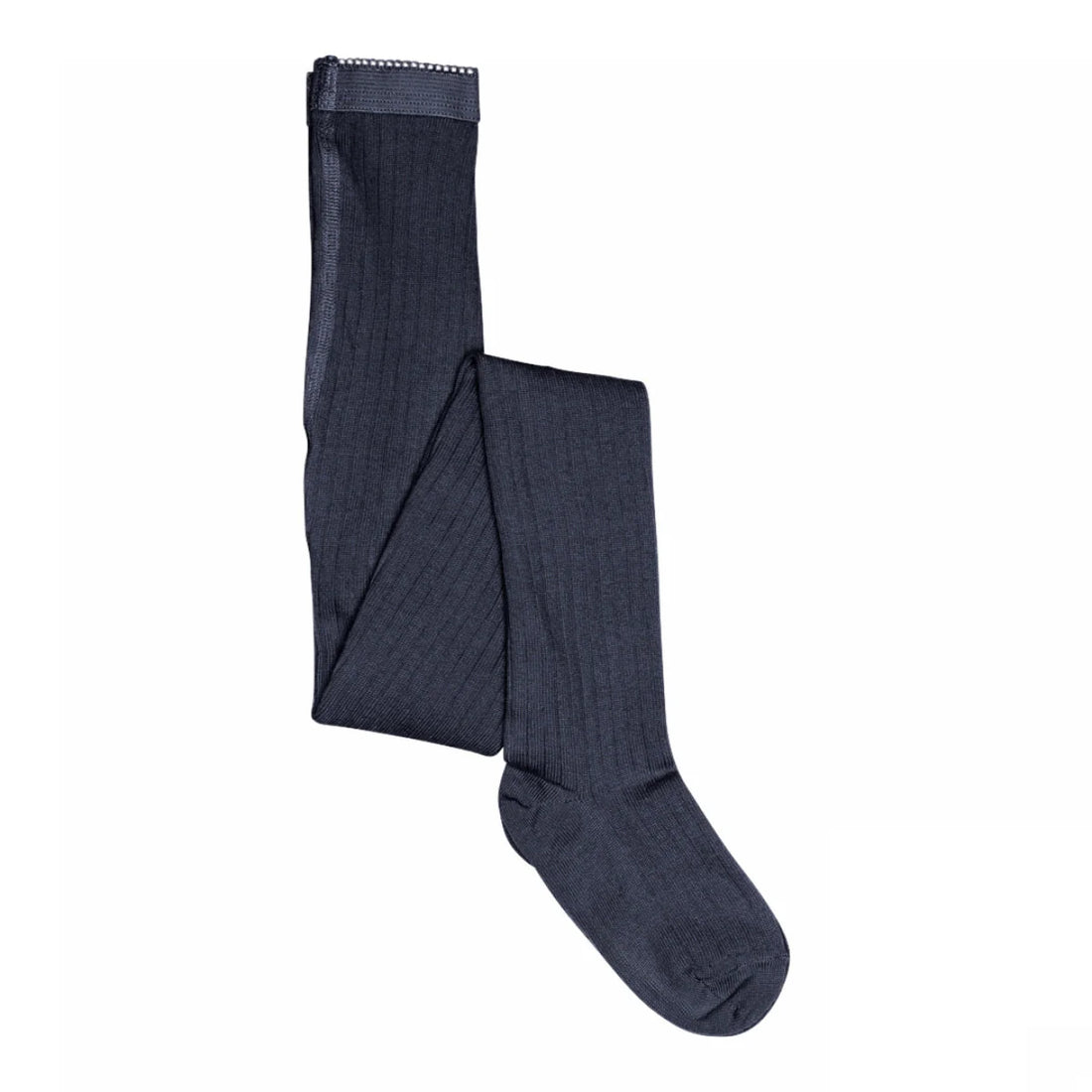 gerippte Wollstrumpfhose - navy