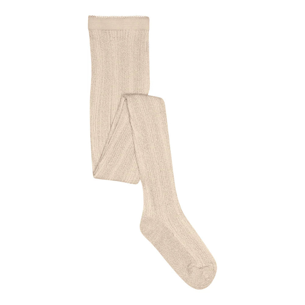 Glitzerstrumpfhose - Celosia ecru