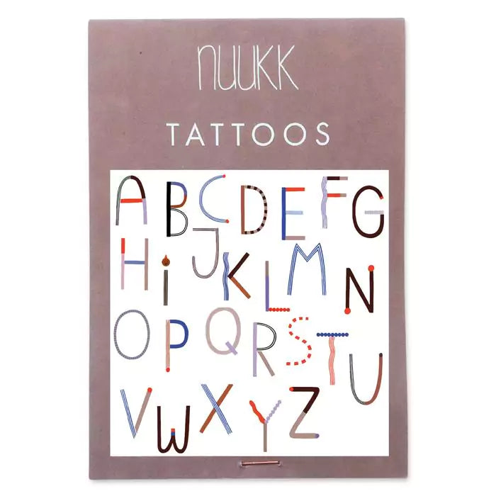 vegane Kindertattoos - ABC