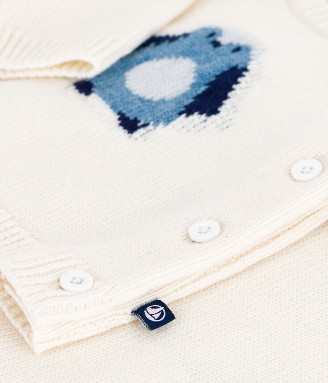 2-teiliges Baby-Set aus Wollstrick mit Pinguin-Motiv