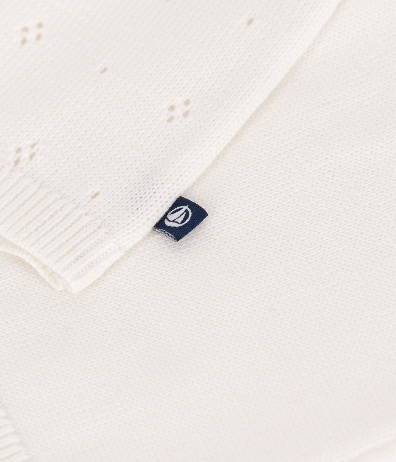 Baby-Cardigan aus Baumwolle mit Zierstrick