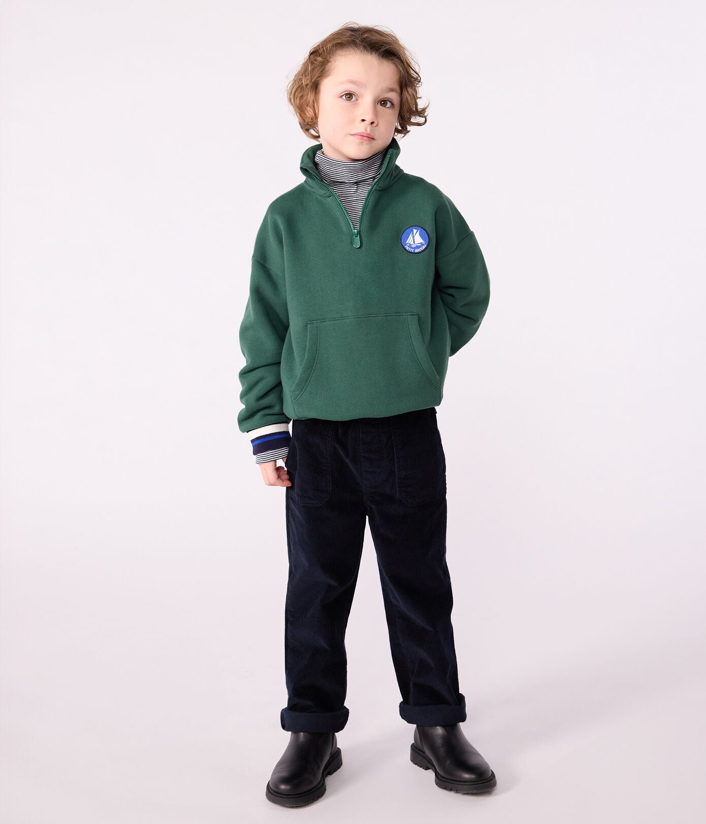 Kinder Sweatshirt mit Reiverschluss
