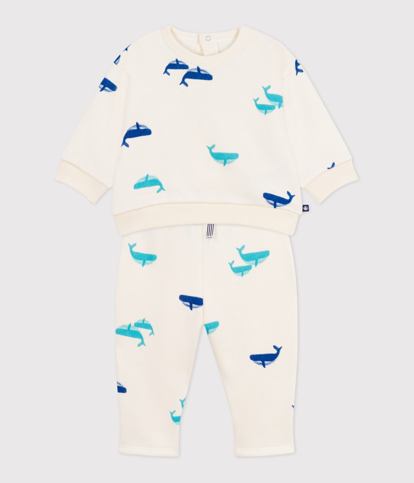 Baby-Set Sweatshirt und Hose mit Walmotiv