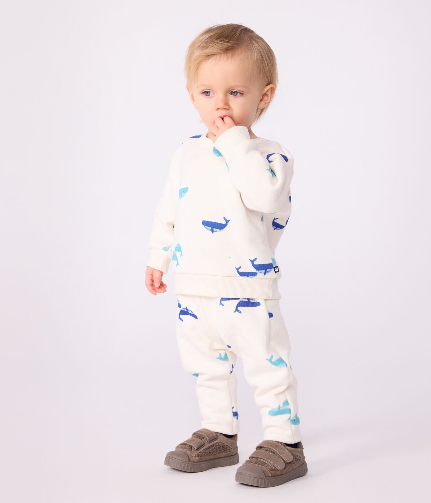 Baby-Set Sweatshirt und Hose mit Walmotiv