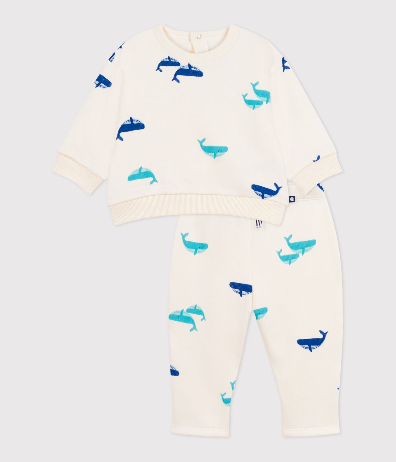 Baby-Set Sweatshirt und Hose mit Walmotiv