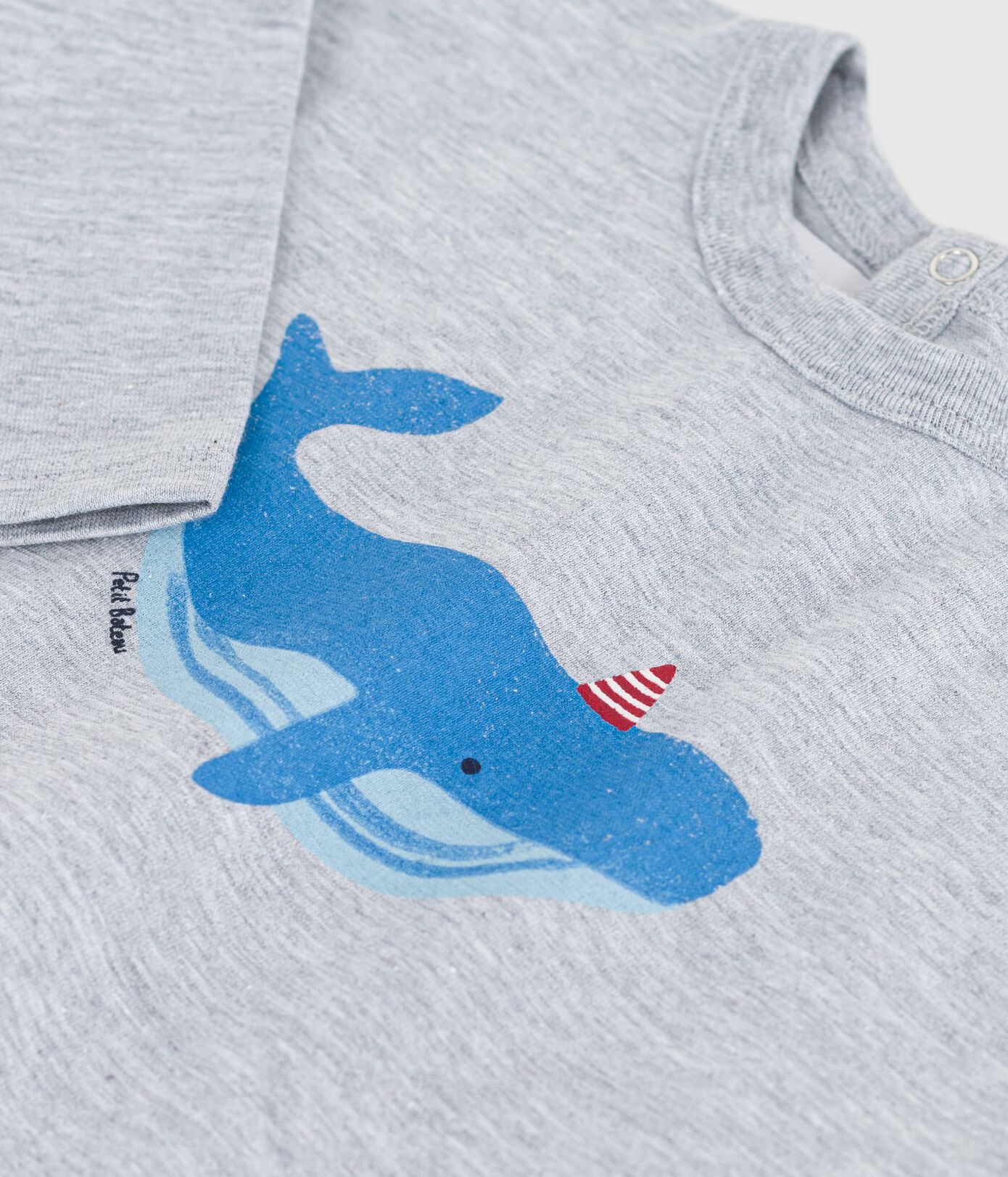 Langärmeliges Baby-T-Shirt mit Walmotiv