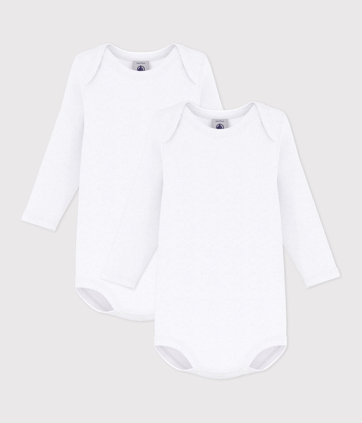 2er Set langärmlige Baby-Bodys