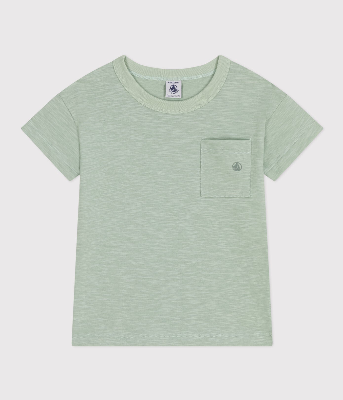 Kurzärmliges Kinder T-Shirt aus geflammten Jersey