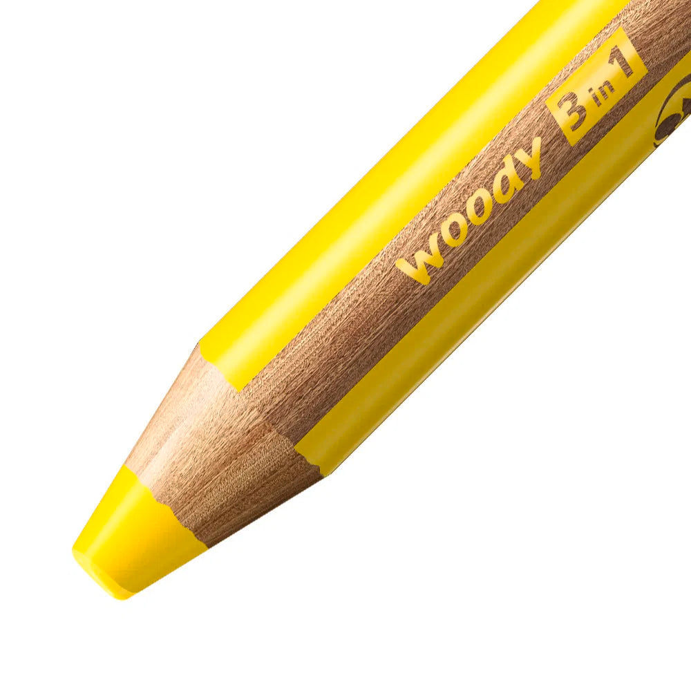 Buntstift woody 3in1 einzeln Gelb