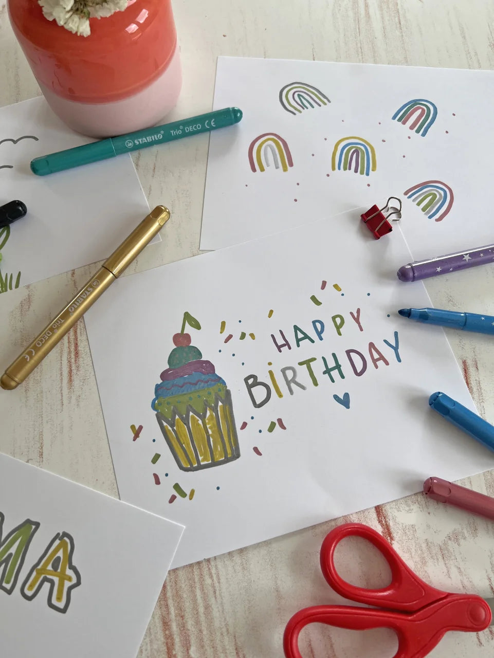 Metallic-Filzstift - Trio DECO 8er Set