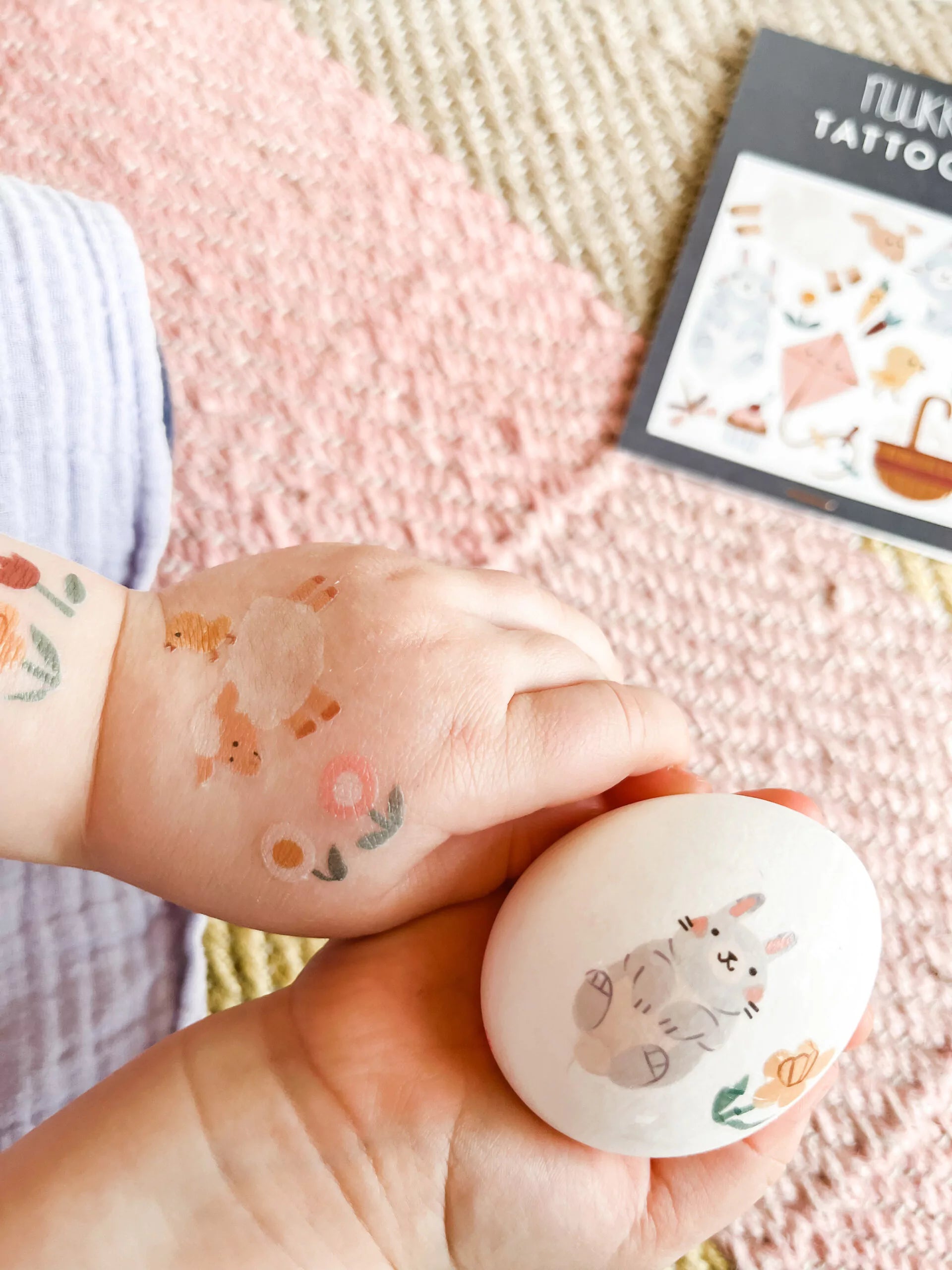 vegane Kindertattoos - Ostertiere