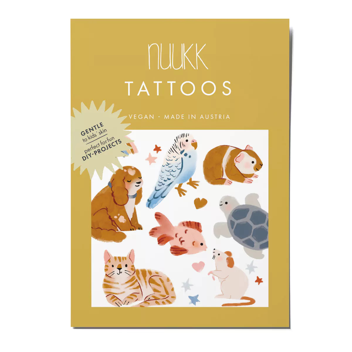 vegane Kindertattoos - Haustiere