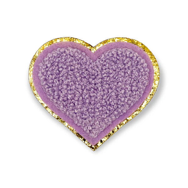 Glitzer Sticker Herz - flieder