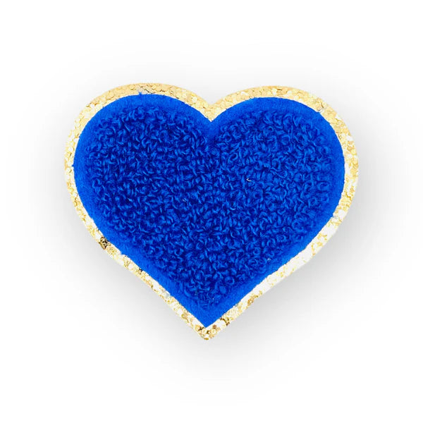 Glitzer Sticker Herz - navy