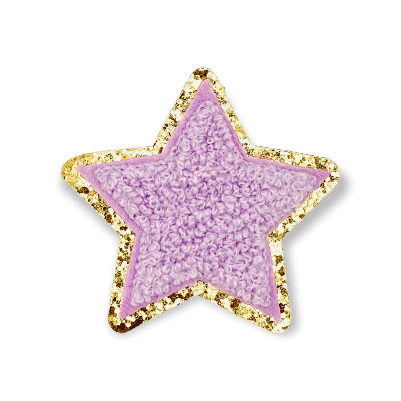 Glitzer Sticker Stern, flieder
