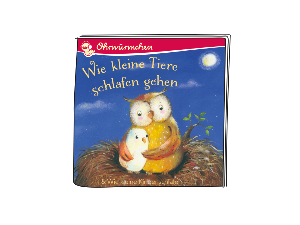 Wie kleine Tiere schlafen gehen