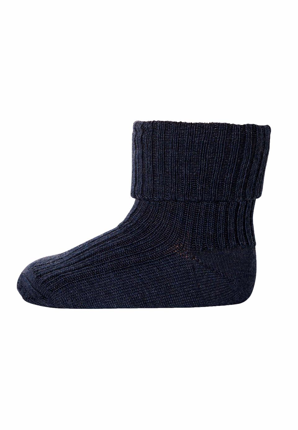 Baby Wollsocken - dark denim melange