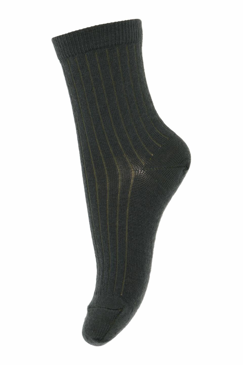 gerippte Wollsocken