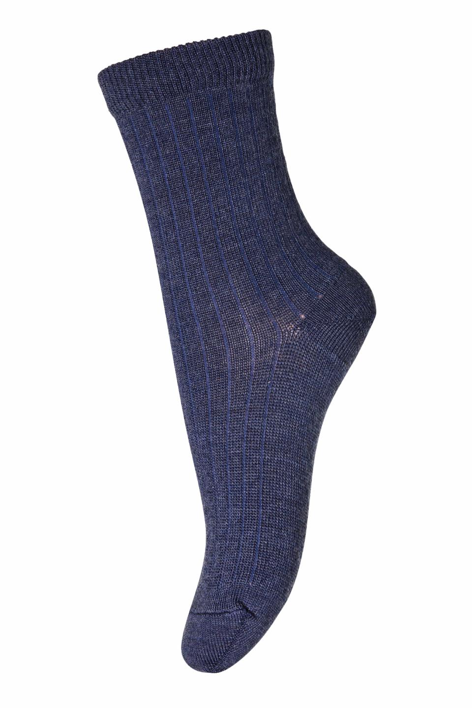 gerippte Wollsocken