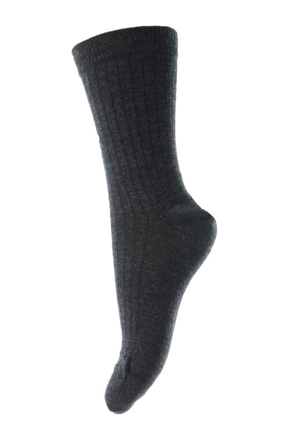 gerippte Wollsocken