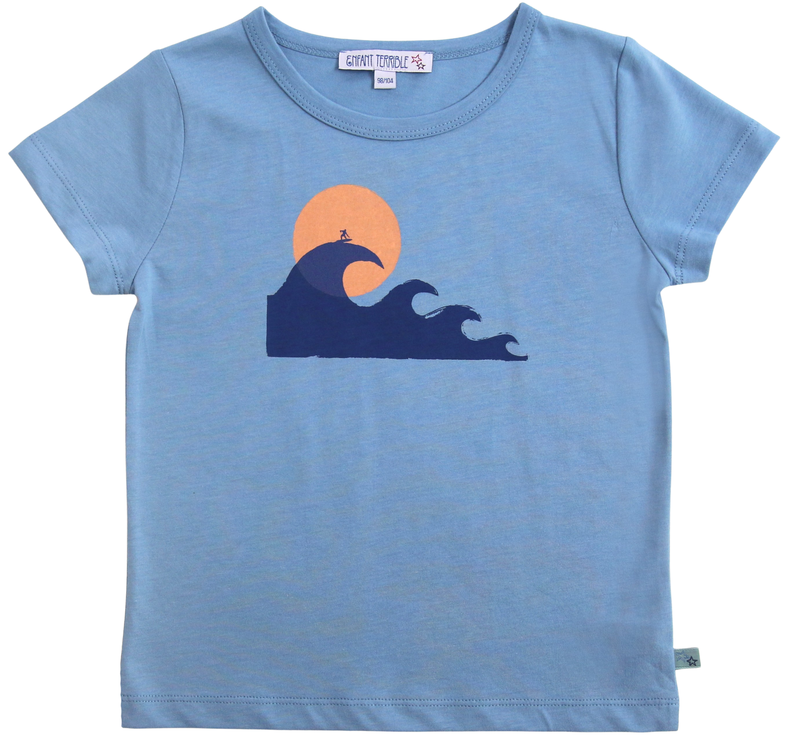 T-Shirt mit Wellenprint