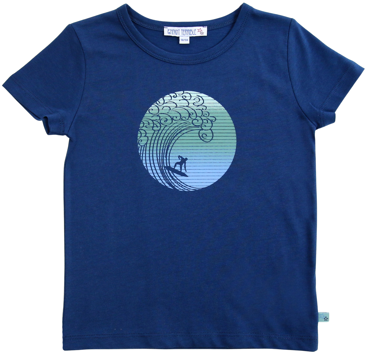 T-Shirt mit Wellenreiterprint