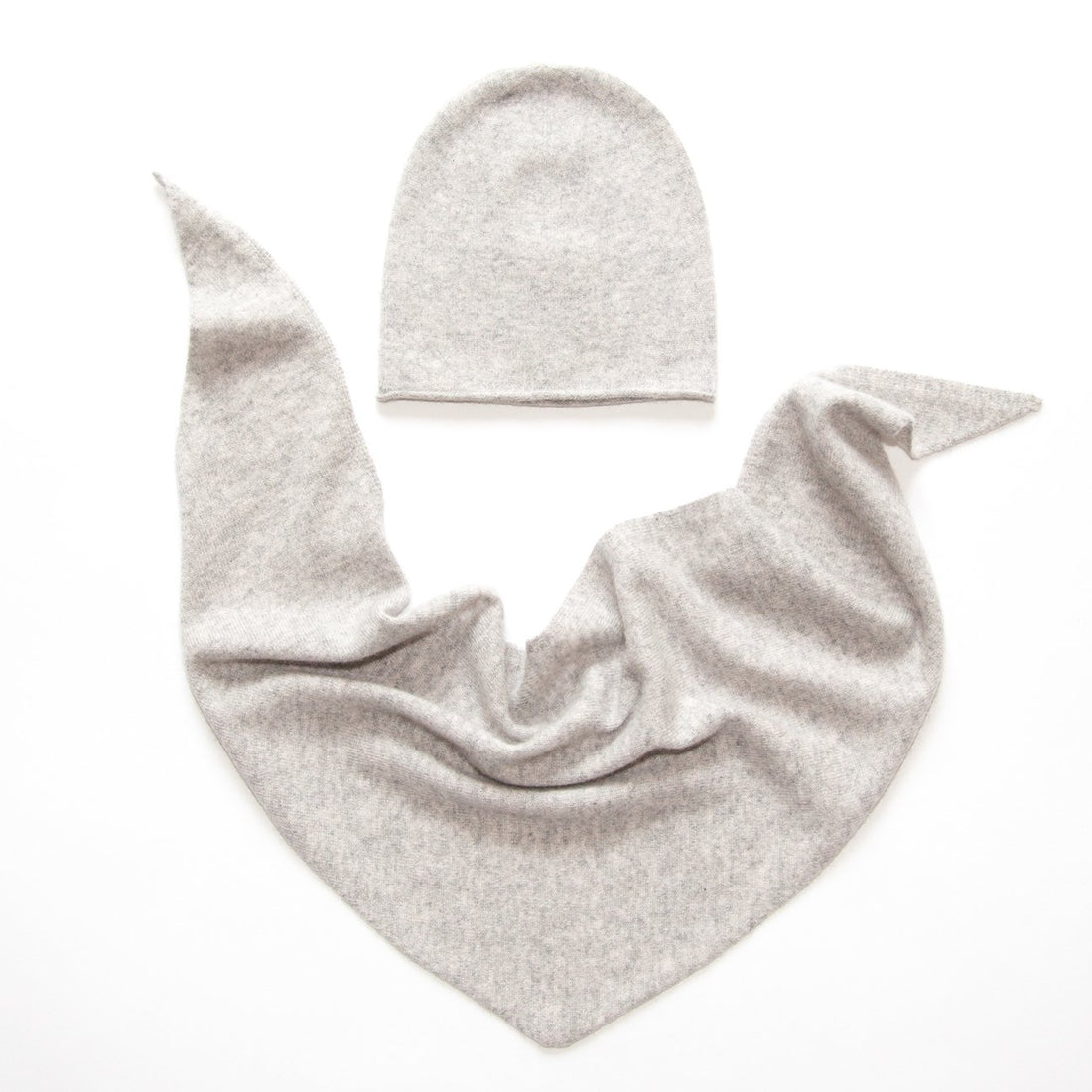 Kinder Kaschmir Mütze “Kim” - hellgrau