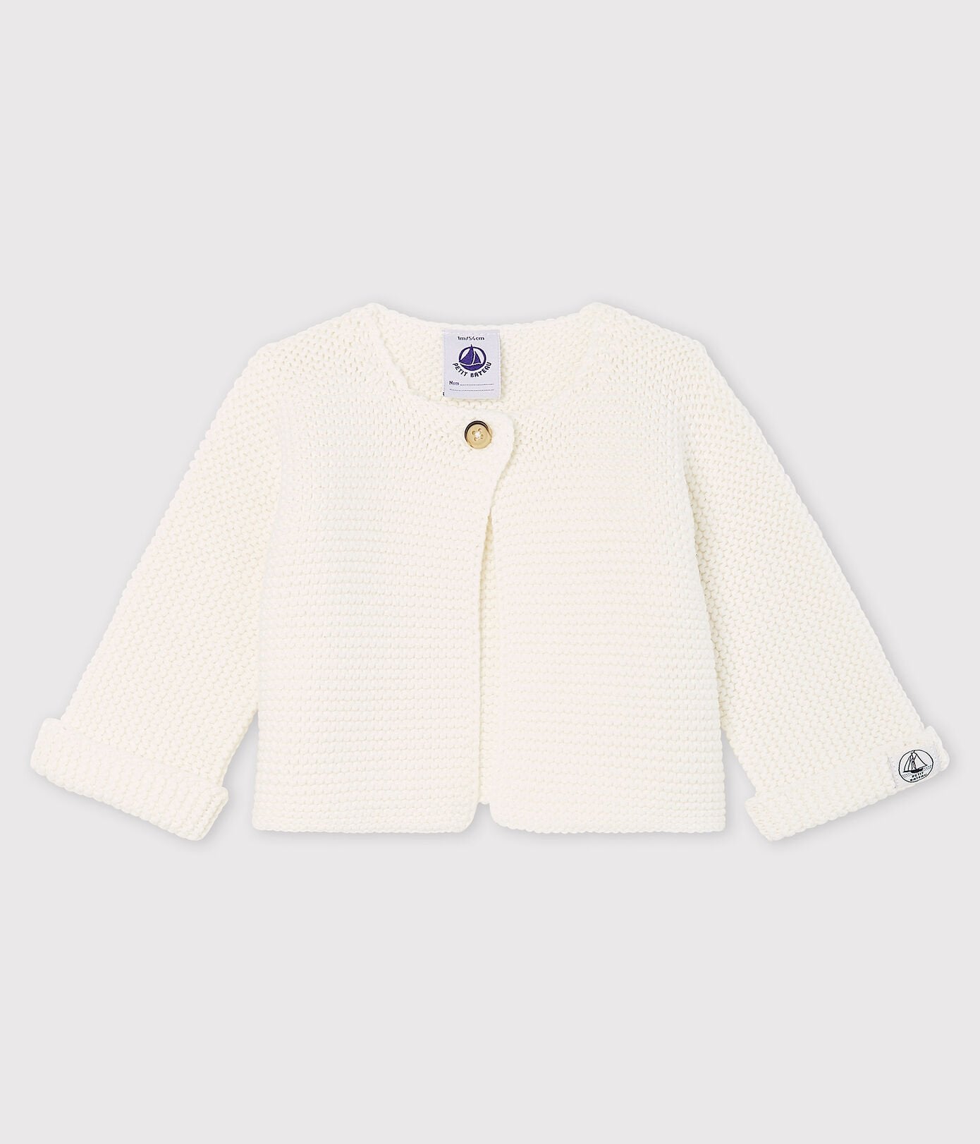 Baby Cardigan aus Bio-Baumwollstrick