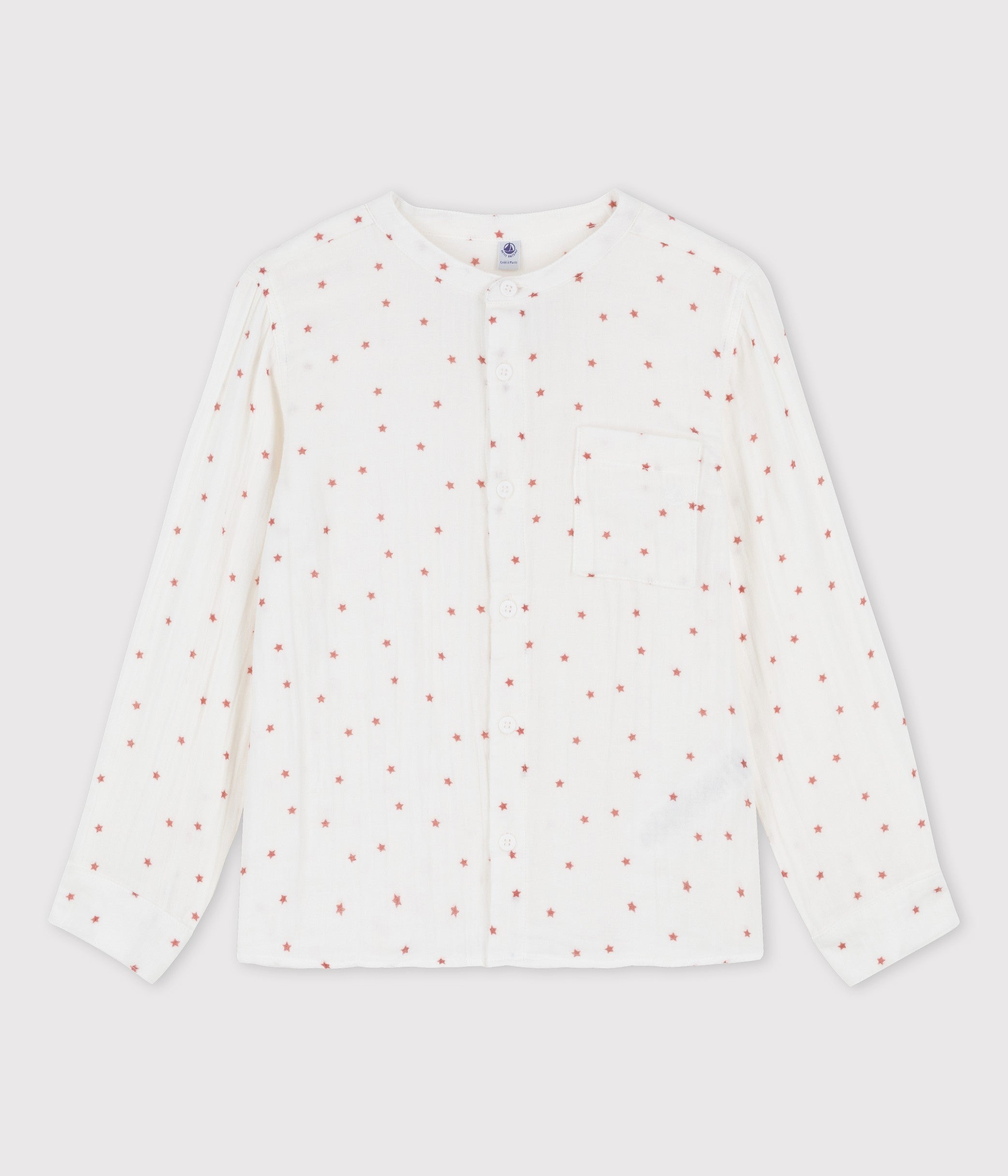 Bluse mit roten Sternchen