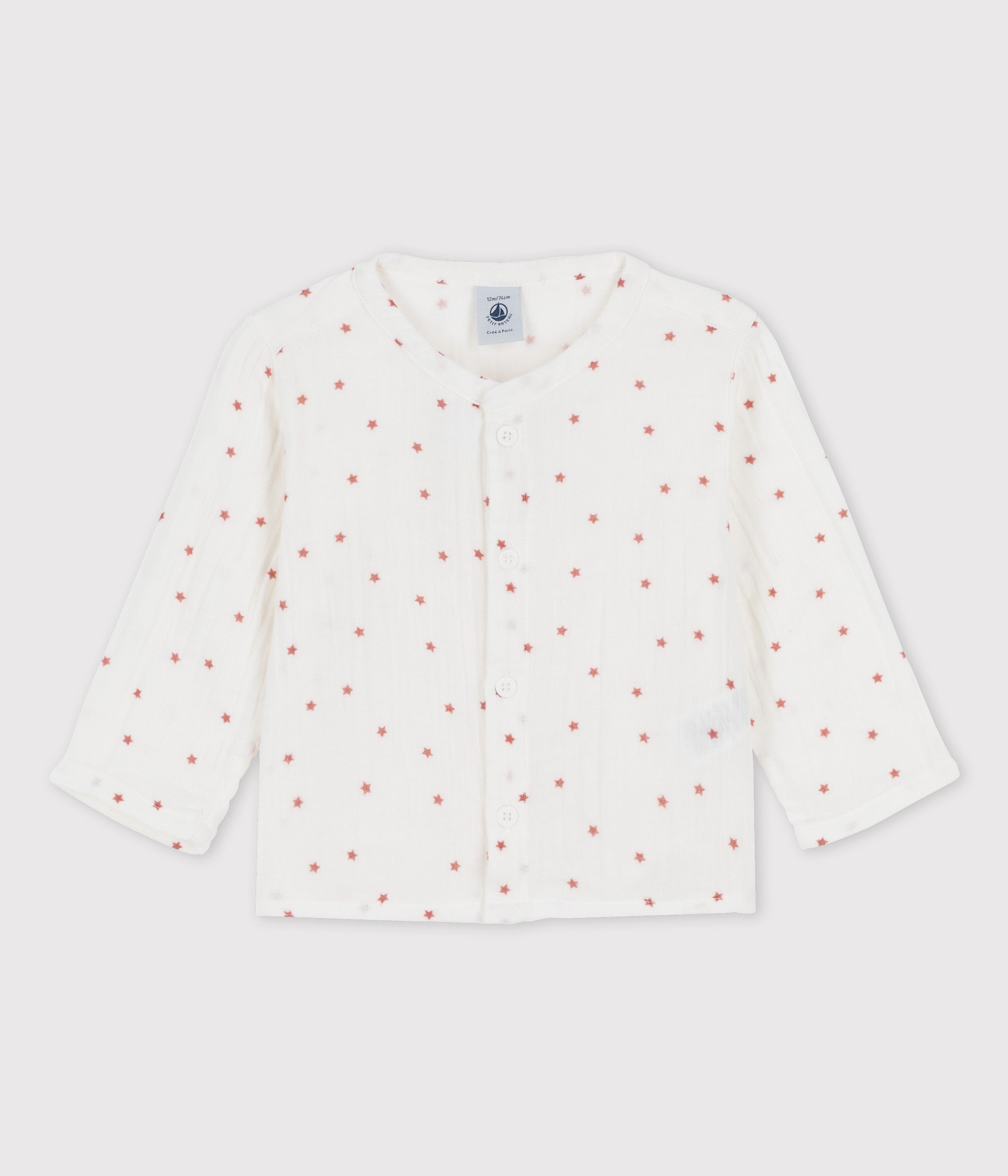 Bluse mit roten Sternchen