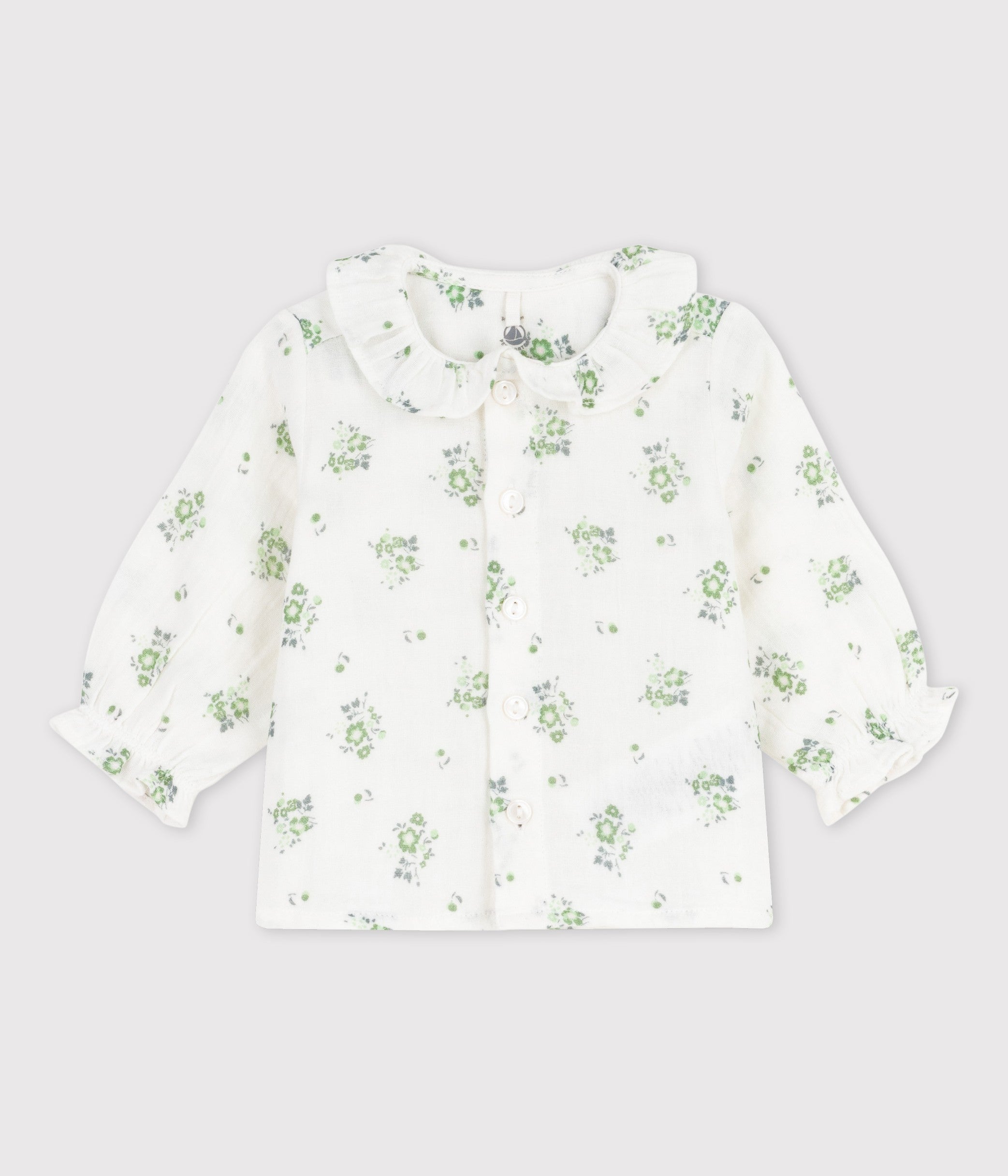 Langärmlige Bluse mit Kragen