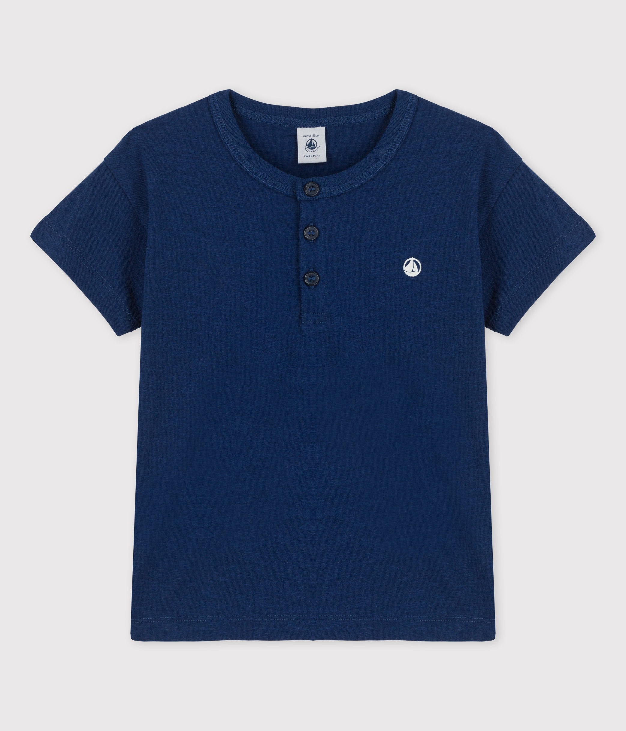 Kurzärmliges Kinder T-Shirt einfarbig